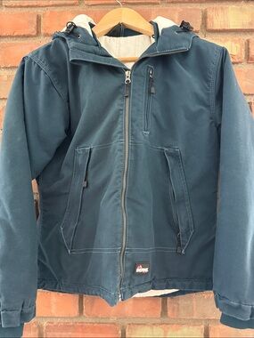 Berne workwear Hooded Jacket in Navy Blue